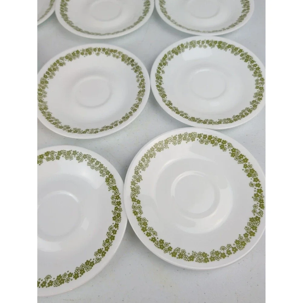 Corelle Crazy Daisy Spring Blossom 6.25” Saucers - Set Of 13 Vintage